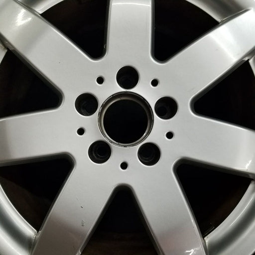 17" MERCEDES ML-CLASS 10-11 164 Type ML450 17x7.5 7 spoke Original OEM Wheel Rim - Angle View