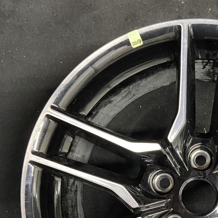 18" MUSTANG 18-23 18x8 , 10 spoke Original OEM Wheel Rim - Side Profile