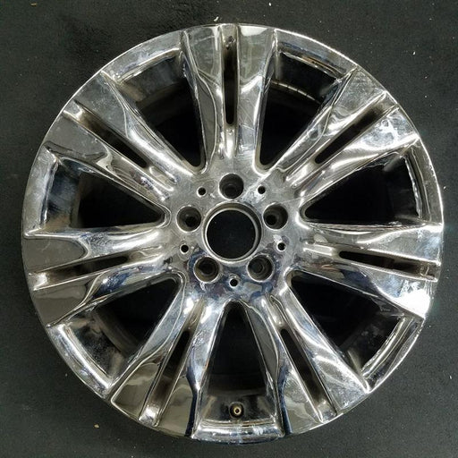 18" MERCEDES S-CLASS 09 221 Type; S550 18x8.5 7 split spokes Original OEM Wheel - Front View
