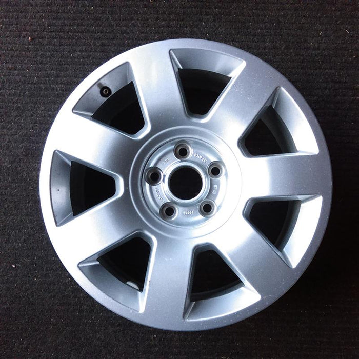 17" AUDI A8 03 model VIN E 8th digit 17x8 7 spoke Original OEM Wheel Rim - Front View