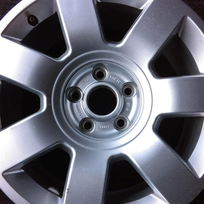 17" AUDI A8 03 model VIN E 8th digit 17x8 7 spoke Original OEM Wheel Rim - Angle View