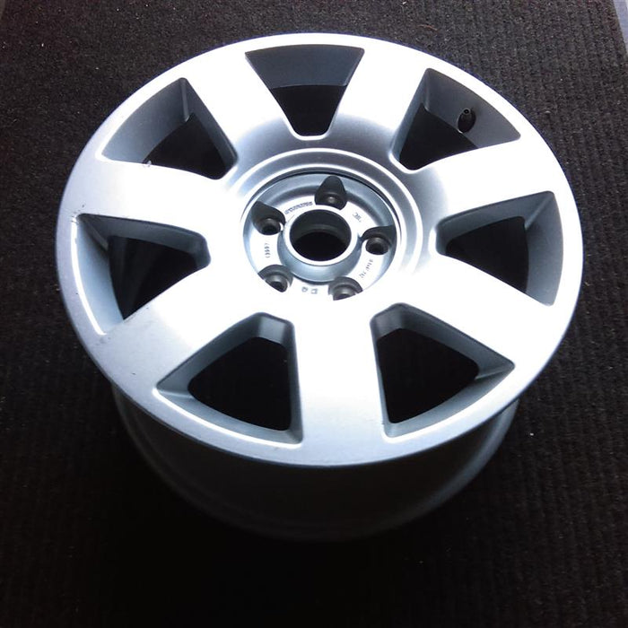 17" AUDI A8 03 model VIN E 8th digit 17x8 7 spoke Original OEM Wheel Rim - Side Profile