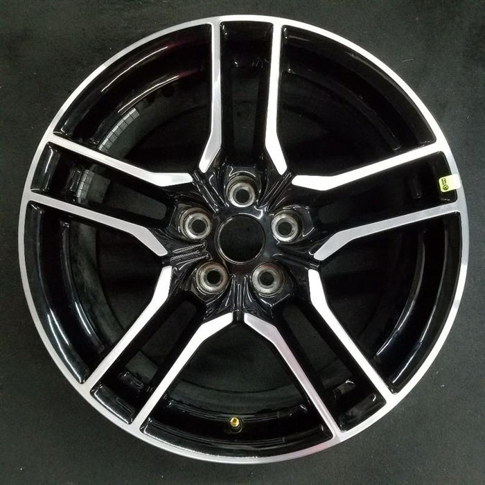 18" MUSTANG 18-23 18x8 , 10 spoke Original OEM Wheel Rim - Front View