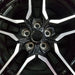 18" MUSTANG 18-23 18x8 , 10 spoke Original OEM Wheel Rim - Angle View