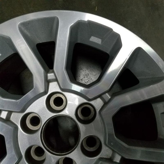 18" SIERRA 1500 PICKUP 14-17 18x8.5, , double Original OEM Wheel Rim - Back View