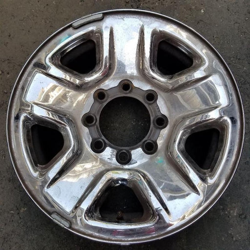 18" DODGE 2500 PICKUP 14 18x8, 5 spoke, chrome Original OEM Wheel Rim - Front View