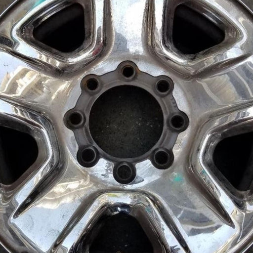 18" DODGE 2500 PICKUP 14 18x8, 5 spoke, chrome Original OEM Wheel Rim - Angle View