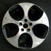 18" GOLF 06 VIN K , , 18x7.5 , 5 spoke, single , black pockets Original OEM - Front View