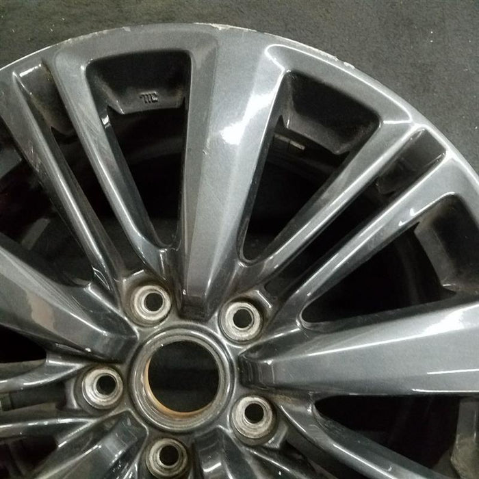 17" WRX 15-21 17x8 , gray Original OEM Wheel Rim - Back View