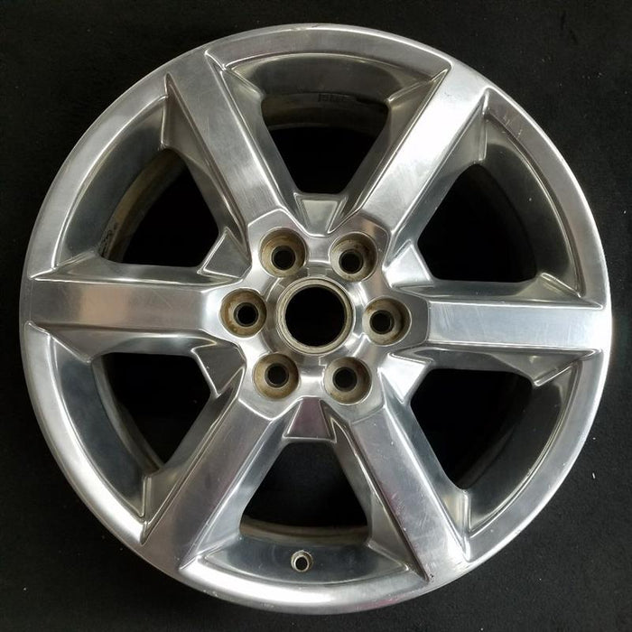 19" ACADIA 07-10 19x7.5 6 spoke single polished opt QT6 Original OEM Wheel Rim - Front View