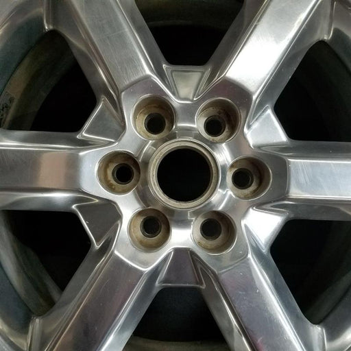 19" ACADIA 07-10 19x7.5 6 spoke single polished opt QT6 Original OEM Wheel Rim - Angle View