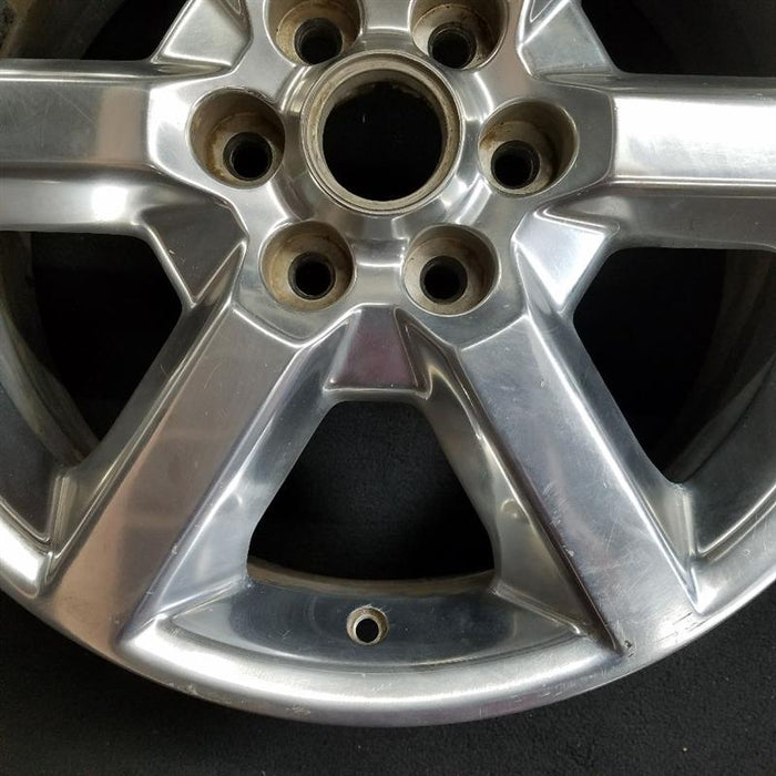 19" ACADIA 07-10 19x7.5 6 spoke single polished opt QT6 Original OEM Wheel Rim - Side Profile