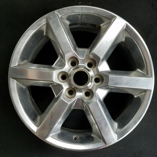 19" ACADIA 07-10 19x7.5 6 spoke single polished opt QT6 Original OEM Wheel Rim - Front View