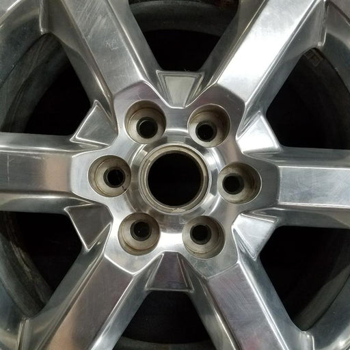 19" ACADIA 07-10 19x7.5 6 spoke single polished opt QT6 Original OEM Wheel Rim - Angle View