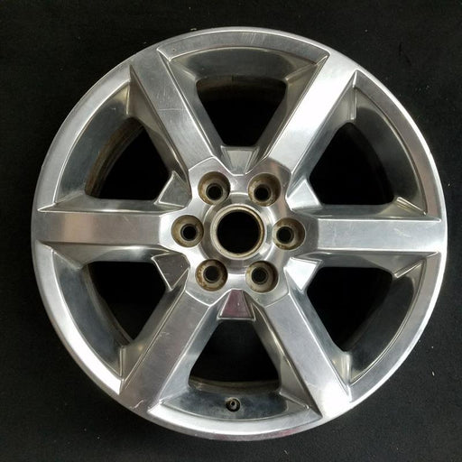 19" ACADIA 07-10 19x7.5 6 spoke single polished opt QT6 Original OEM Wheel Rim - Front View