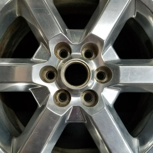 19" ACADIA 07-10 19x7.5 6 spoke single polished opt QT6 Original OEM Wheel Rim - Angle View