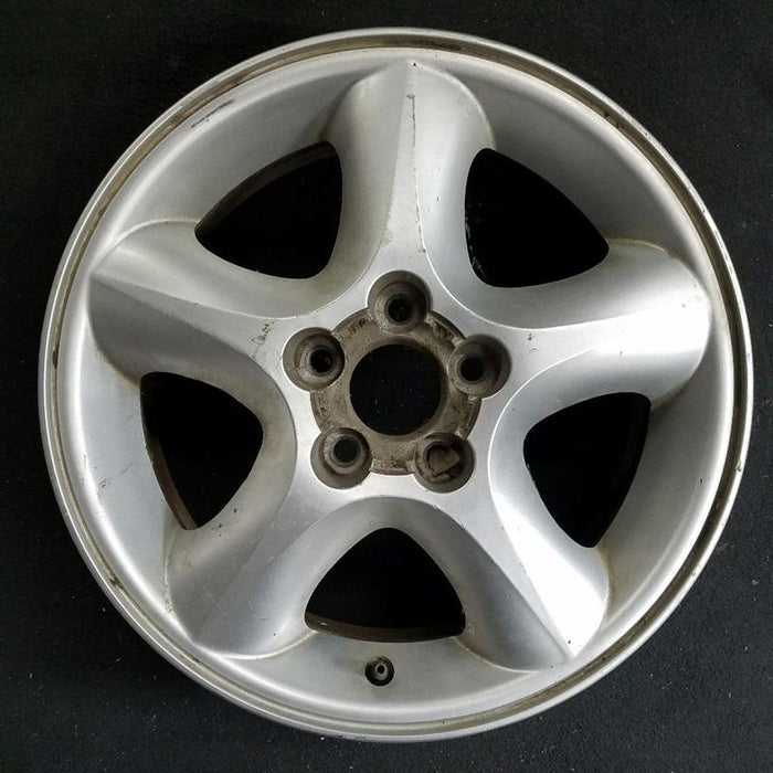 16" TAURUS 00-01 16x6 aluminum 5 spoke silver w/o stepledge Original OEM Wheel - Front View