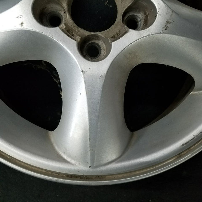 16" TAURUS 00-01 16x6 aluminum 5 spoke silver w/o stepledge Original OEM Wheel - Side Profile