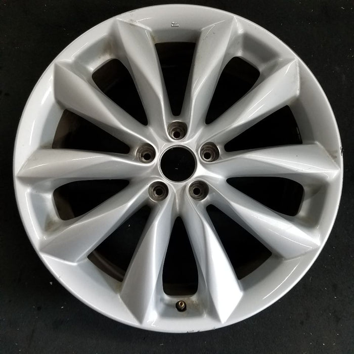 19" INFINITI QX50 19-22 19x7.5 , Original OEM Wheel Rim - SILVER - Front View