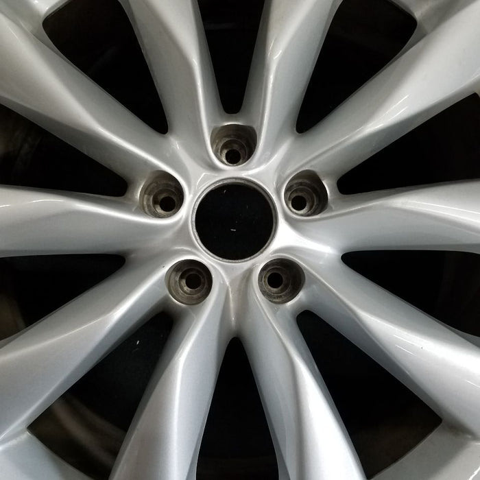 19" INFINITI QX50 19-22 19x7.5 , Original OEM Wheel Rim - SILVER - Angle View