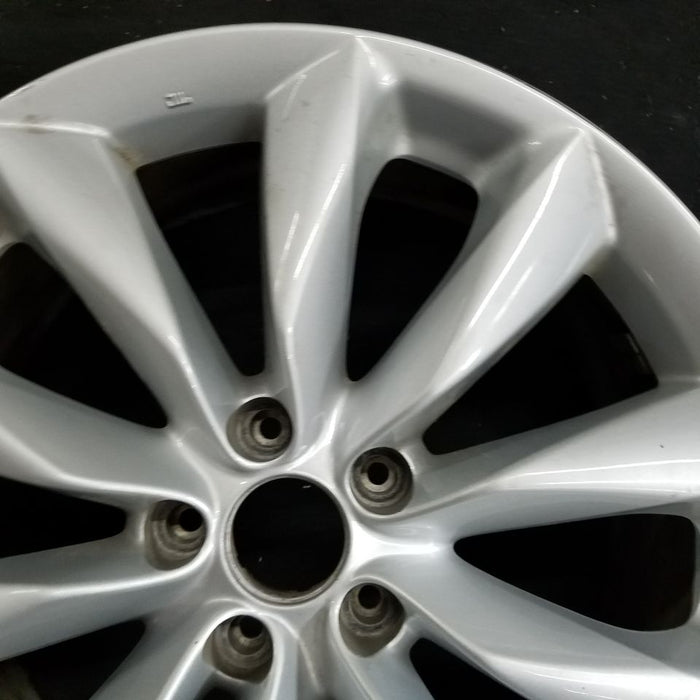 19" INFINITI QX50 19-22 19x7.5 , Original OEM Wheel Rim - SILVER - Back View