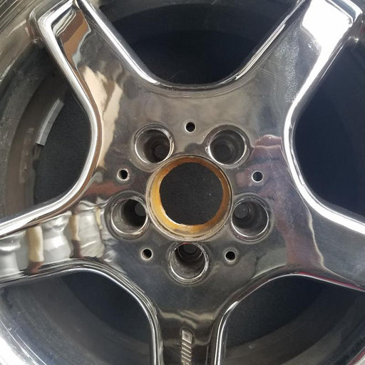 18" MERCEDES E-CLASS 04-05 211 Type; E320 18x8 5 spoke Original OEM Wheel Rim - Angle View