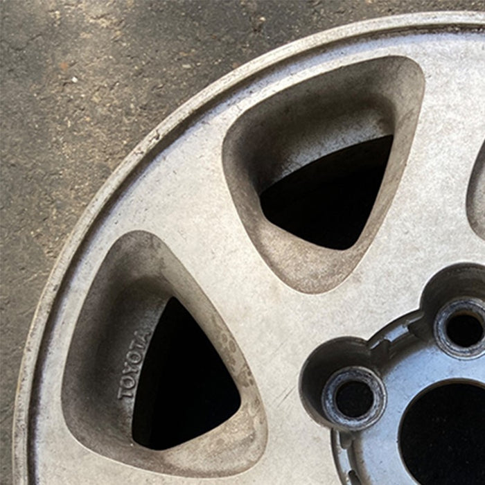 15" CAMRY 00-01 15x6, alloy, 7 spoke Original OEM Wheel Rim - Side Profile