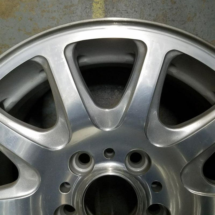16" BMW 318i 95-99 16x7 alloy 10 spoke even space type Original OEM Wheel Rim - Back View