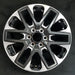 20" SEQUOIA 23-24 20x8 open spoke 6 spoke matte black Original OEM Wheel Rim - Front View