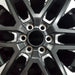 20" SEQUOIA 23-24 20x8 open spoke 6 spoke matte black Original OEM Wheel Rim - Angle View