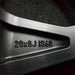 20" SEQUOIA 23-24 20x8 open spoke 6 spoke matte black Original OEM Wheel Rim - Back View