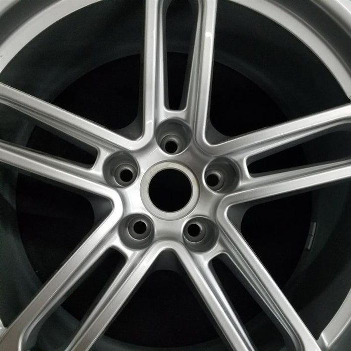 19" PORSCHE MACAN 22-24 19x9 5 spoke double spoke Original OEM Wheel Rim - Angle View