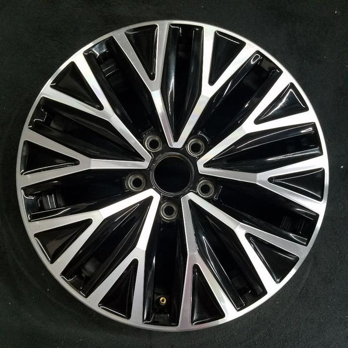16" JETTA 19-21 16x6.5 , black pockets Original OEM Wheel Rim - Front View