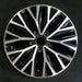 16" JETTA 19-21 16x6.5 , black pockets Original OEM Wheel Rim - Front View