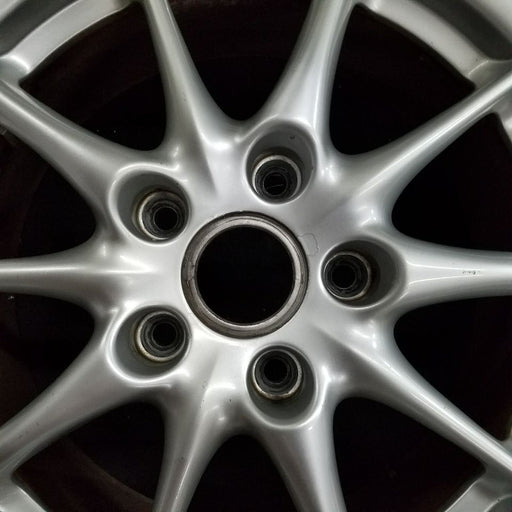 17" PORSCHE 911 03-04 17x7 frt 10 spoke Original OEM Wheel Rim - Angle View