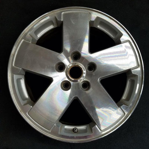 18" WRANGLER 07-08 18x7.5 5 spoke machined Original OEM Wheel Rim - Front View