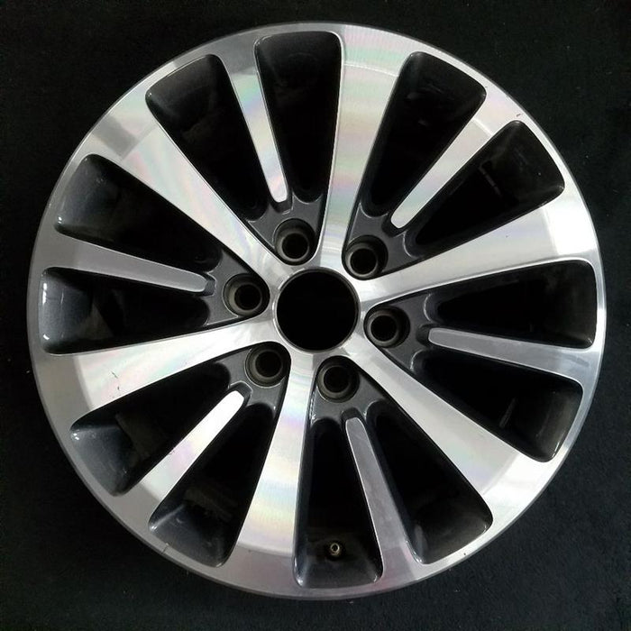 18" EXPEDITION 15-17 18x8.5 aluminum TPMS machined face with pockets 12 spoke - Front View