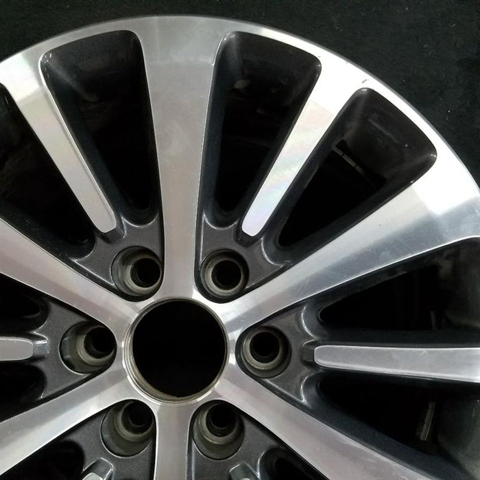 18" EXPEDITION 15-17 18x8.5 aluminum TPMS machined face with pockets 12 spoke - Back View