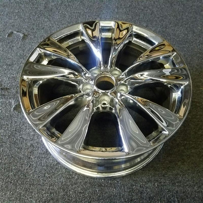 18" INFINITI M37 11-13 18x8 , 10 spoke, Original OEM Wheel Rim - CHROME - Side Profile