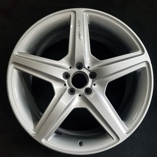 20" MERCEDES CL-CLASS 08 216 Type; CL63, 20x9.5, 5 spoke Original OEM Wheel Rim - Front View