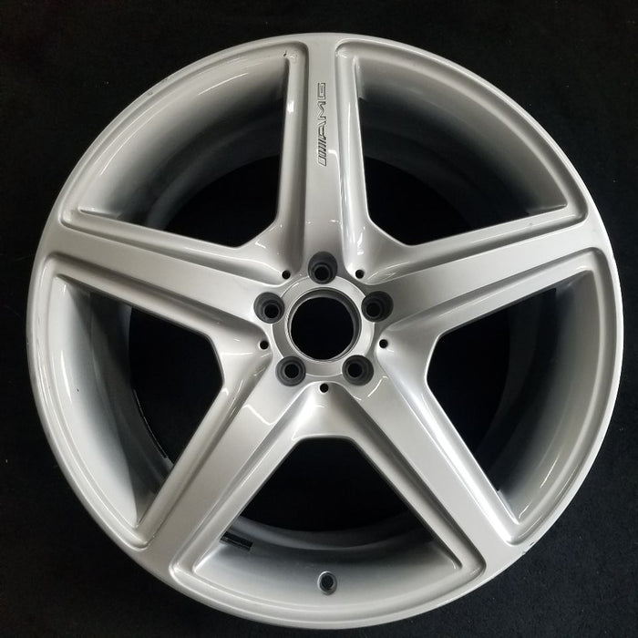 20" MERCEDES CL-CLASS 08 216 Type; CL63, 20x9.5, 5 spoke Original OEM Wheel Rim - Front View