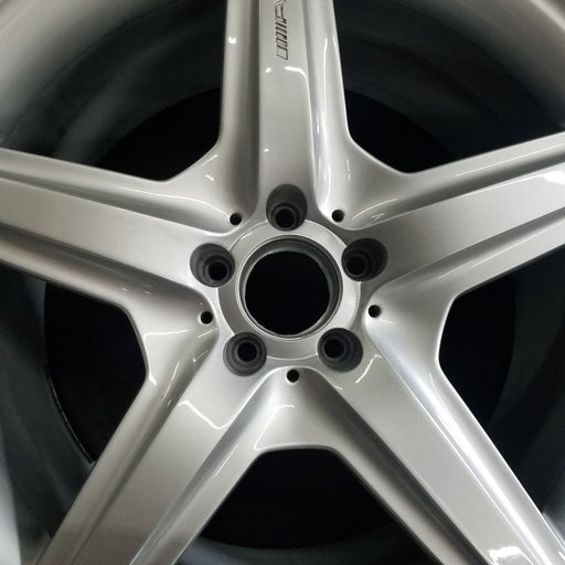 20" MERCEDES CL-CLASS 08 216 Type; CL63, 20x9.5, 5 spoke Original OEM Wheel Rim - Angle View