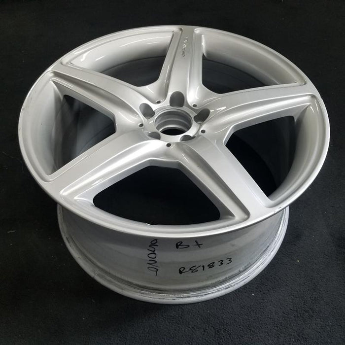 20" MERCEDES CL-CLASS 08 216 Type; CL63, 20x9.5, 5 spoke Original OEM Wheel Rim - Side Profile