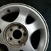 15" MUSTANG 99-01 15x7 6 spoke surface silver finish Original OEM Wheel Rim - Close-Up Detail