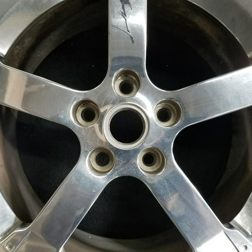 17" CAPTIVA SPORT 12 17x7 5 spoke chrome opt RVF Original OEM Wheel Rim - Angle View