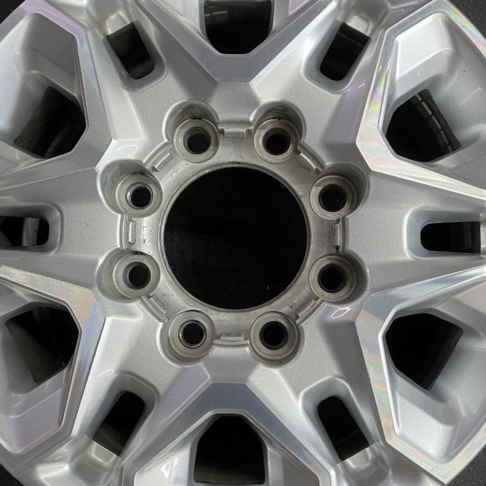 18" SILVERADO 2500 PICKUP 21-24 18x8, aluminum, machined face with silver accent Original OEM Wheel Rim