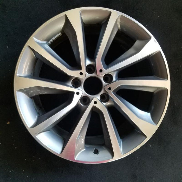 19" BMW X6 15-17 19x9 alloy 5 spoke V spoke w/dimples between lugs 18mm offset - Front View
