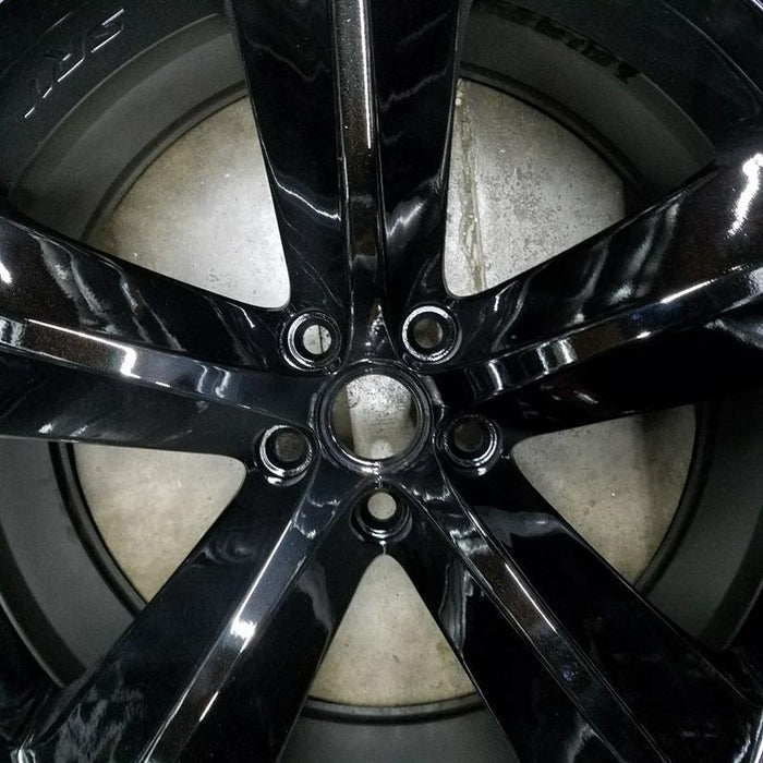 20" CHALLENGER 09-10 20x9 alloy machined finish 5 spoke SRT imprinted between - Angle View