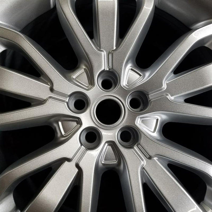 21" RANGE ROVER SPORT 14-15 21x9.5 , 15 spoke, silver Original OEM Wheel Rim - Angle View