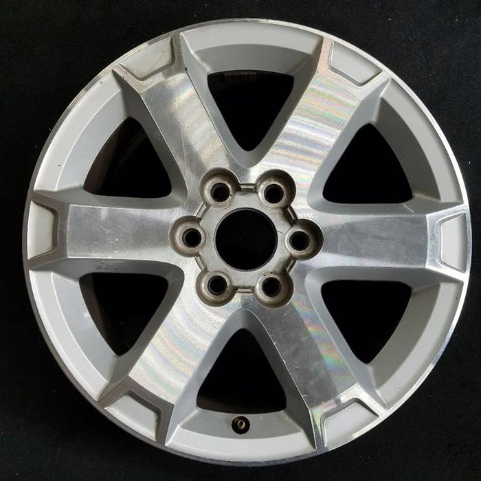 18" OUTLOOK 07-10 18x7.5 6 spoke alloy machined finish opt QS6 Original OEM - Front View